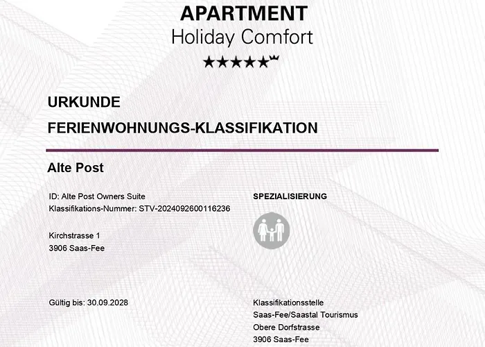 Alte Post Apartment Saas-Fee